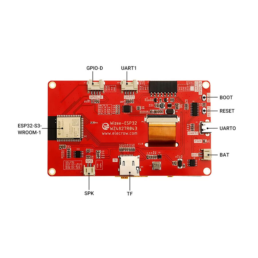 Inch Esp Hmi Ekran X Spi Tft Lcd Rezistif Dokunmatik Ekran