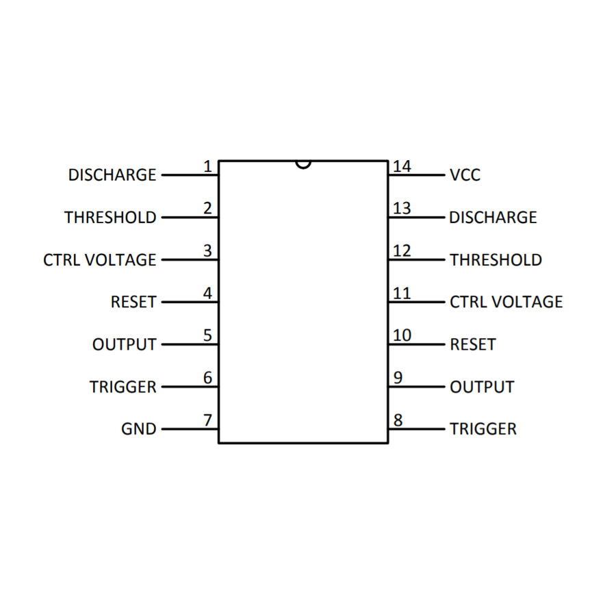 Lm Dual Timer Ic Pinout Datasheet Equivalents Specs Off