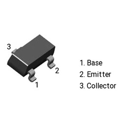 2N3906 (MMBT3906) Transistor PNP SMD SOT-23 - Thumbnail