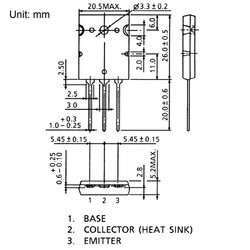 2SA1943 230V 15A PNP Power Transistor - Thumbnail