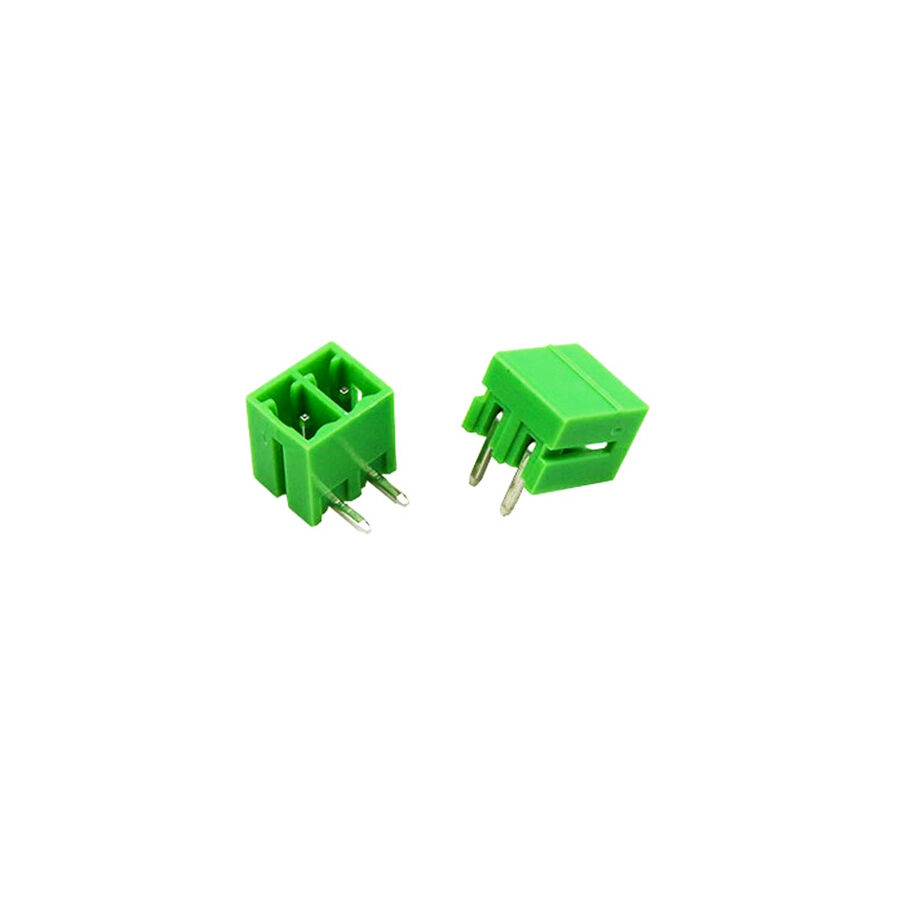  3 Pin 3.81mm 90° Erkek Geçmeli Yeşil Klemens