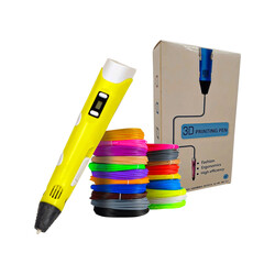 3D Kalem Baskı Seti - Sarı - Thumbnail