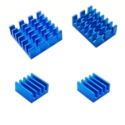 5 Pieces Raspberry Pi 4B Aluminum Heatsink Kit - Thumbnail