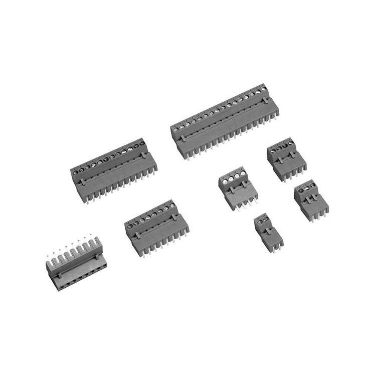  4 Pin 5.08mm 180° Erkek Geçmeli Gri Klemens