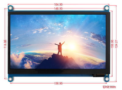 🇹🇳 Ecran LCD 7 pouces HDMI 800x480 pour Raspberry 🇹🇳 Meilleure prix  Tunisie 🇹🇳