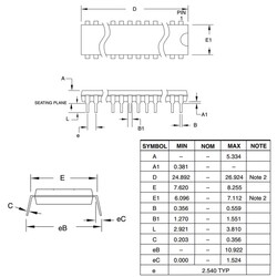 AT89C4051-24PU 8-Bit 24MHz Microcontroller DIP-20 - Thumbnail