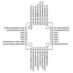 ATMEGA168PA-AU SMD 8-Bit 20MHz Microcontroller TQFP-32 - Thumbnail