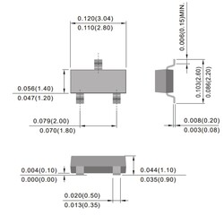 BC846A SOT23 SMD Transistor - Thumbnail