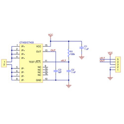 CT433-HSWF50DR TMR Akım Sensörü 0A +50A 3.3V - Thumbnail