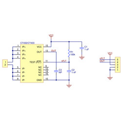 CT433-HSWF50MR TMR Akım Sensörü -50A +50A 3.3V - Thumbnail