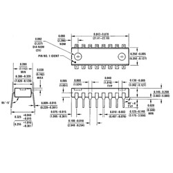 DAC0808 Digital Analog Converter Integration DIP-16 - Thumbnail