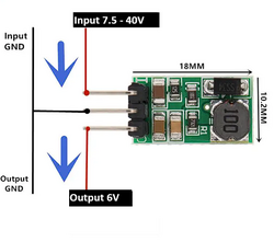 DD4012SA 1A 6V DC DC Buck Voltaj Dönüştürücü Modülü - Thumbnail