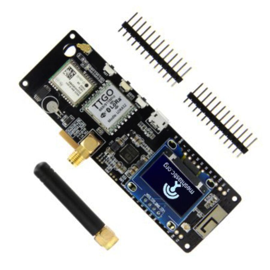  Esp32 868mhz Wifi Bluetooth Modül / Neo-6m Sma / Oled / 18650 Pil Yuvalı