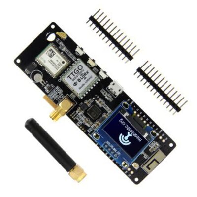 LIZAO - ESP32 868Mhz WiFi Bluetooth Modül / NEO-6M Sma / Oled / 18650 Pil Yuvalı