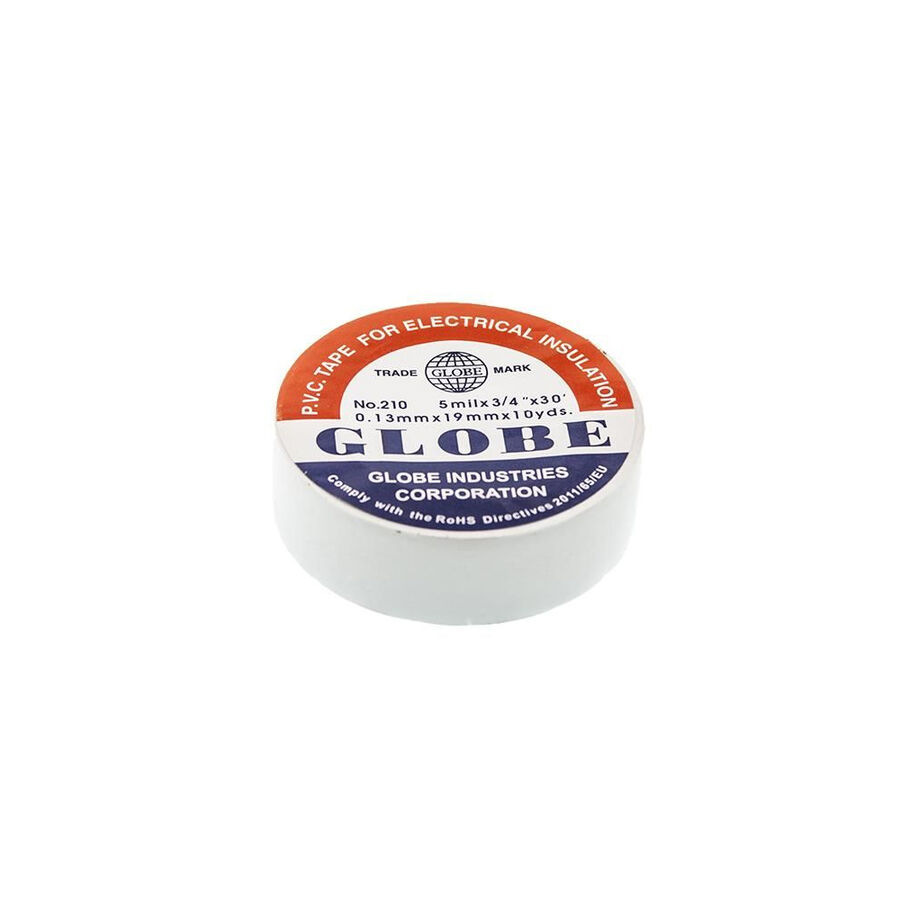  Globe İzole Elektrik Bandı - Beyaz