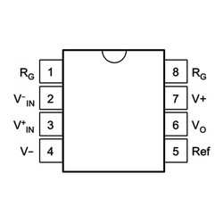 INA128P Instrumentation Amplifier Integration DIP-8 - Thumbnail