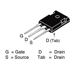 IXFH34N65X2 Tht Mosfet TO247-3 - 650V 34A - Thumbnail