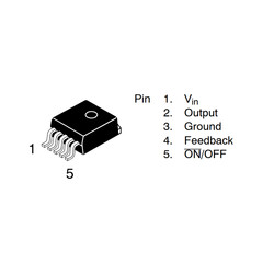 LM2575D2T-5R4G 5V SMD Regulator TO263 - Thumbnail