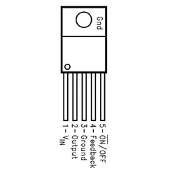 LM2575T 3.3V 1A Voltaj Regülatörü To220-5 - Thumbnail