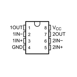 LM2903DR2G SOIC-8 SMD Komparatör Entegresi - Thumbnail