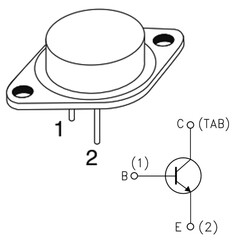 MJ15004 Transistor PNP Power Transistor TO-3 - Thumbnail