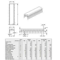 PIC16F1936 I / SP DIP28 8-Bit 32MHz Microcontroller - Thumbnail