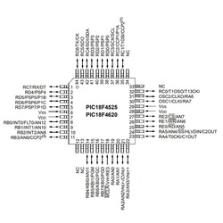 PIC18F4620 I/PT SMD TQFP-44 8-Bit 40MHz Mikrodenetleyici - Thumbnail