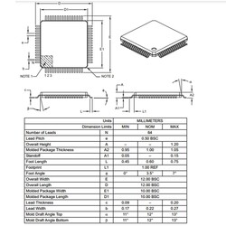 PIC18F66K80-I / PT SMD 8-Bit 64MHz Microcontroller TQFP-64 - Thumbnail