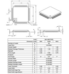 PIC18F67K22-I / PT SMD 8-Bit 64MHz Microcontroller TQFP-64 - Thumbnail