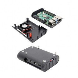 Raspberry Pi 4 Model B Cooling Box - Black - Thumbnail