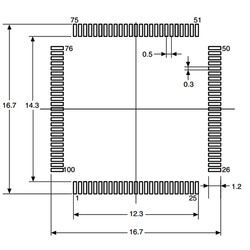 STM32F103VCT6TR Smd 32-Bit 72MHz Mikrodenetleyici LQFP-100 - Thumbnail