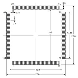 STM32F205ZCT6 32 Bit 120MHz Microcontroller LQFP144 - Thumbnail