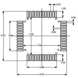 STM8L052C6T6 8-Bit 16MHz Mikrodenetleyici LQFP-48 - Thumbnail